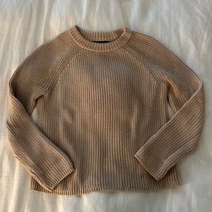 Jenni Kayne Oatmeal Cotton Fisherman Sweater